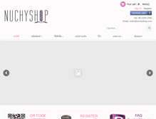 Tablet Screenshot of nuchyshop.com